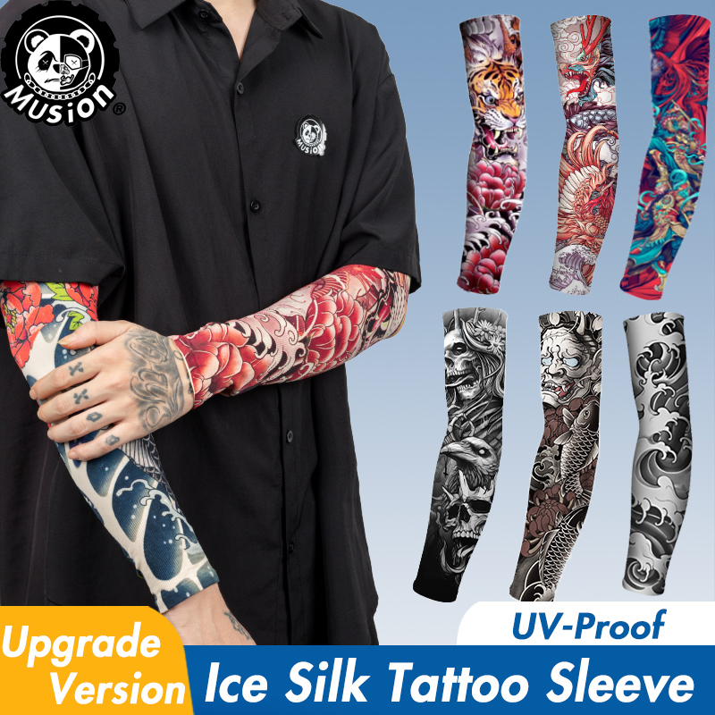 Motorcycle Gear Sleeve - Musion Set lengan tato uniseks, kaus