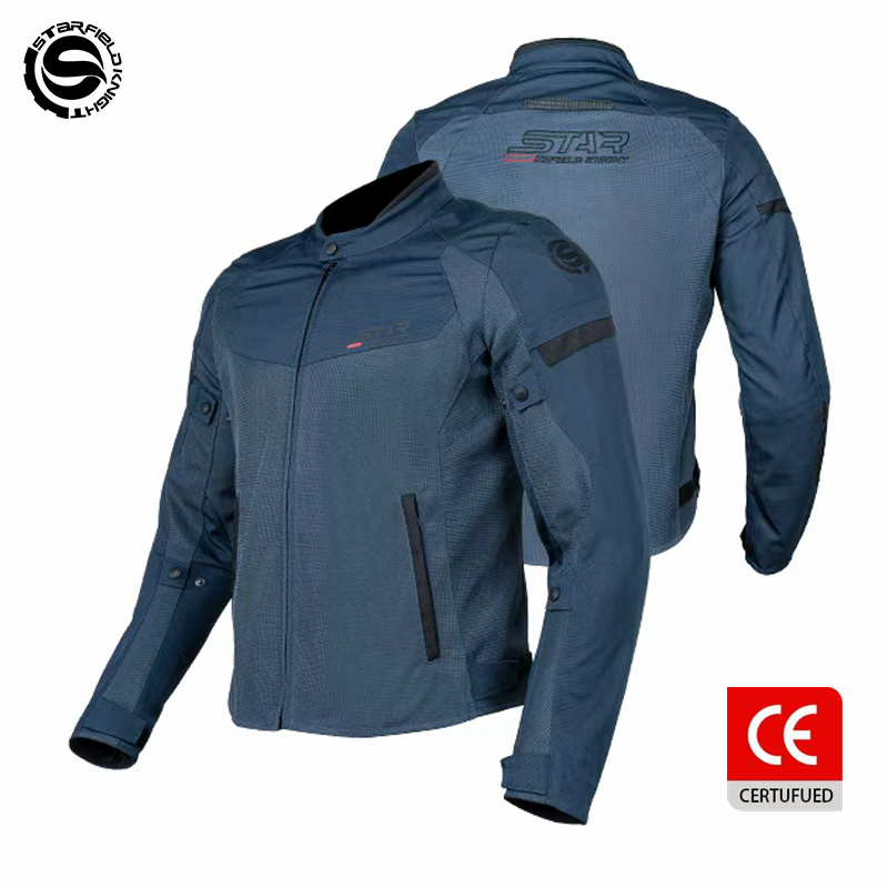 Gearx Motorcycle Jacket - Jaket Motor Biru SFK Pakaian Berkendara