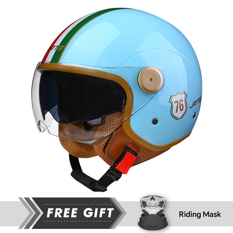 Motorcycle Gear Store - Helm Sepeda Motor Wajah Terbuka Lensa