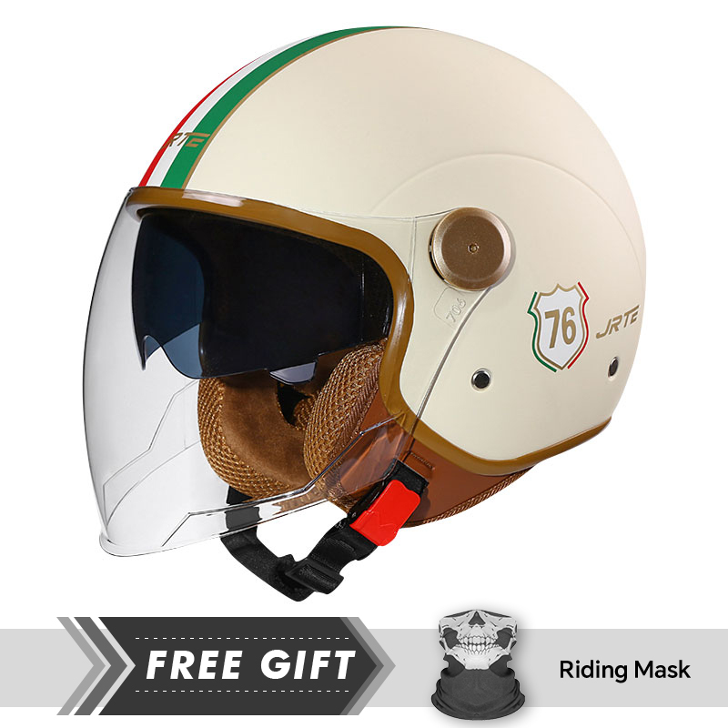DOT ECE Disetujui Retro 3/4 Wa - Motorcycle Gear Store ulasan dan harga