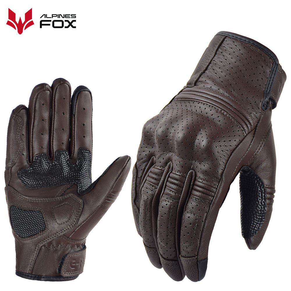 Sarung tangan kulit motor Retr - Motorcycle Gear Fox ulasan dan harga