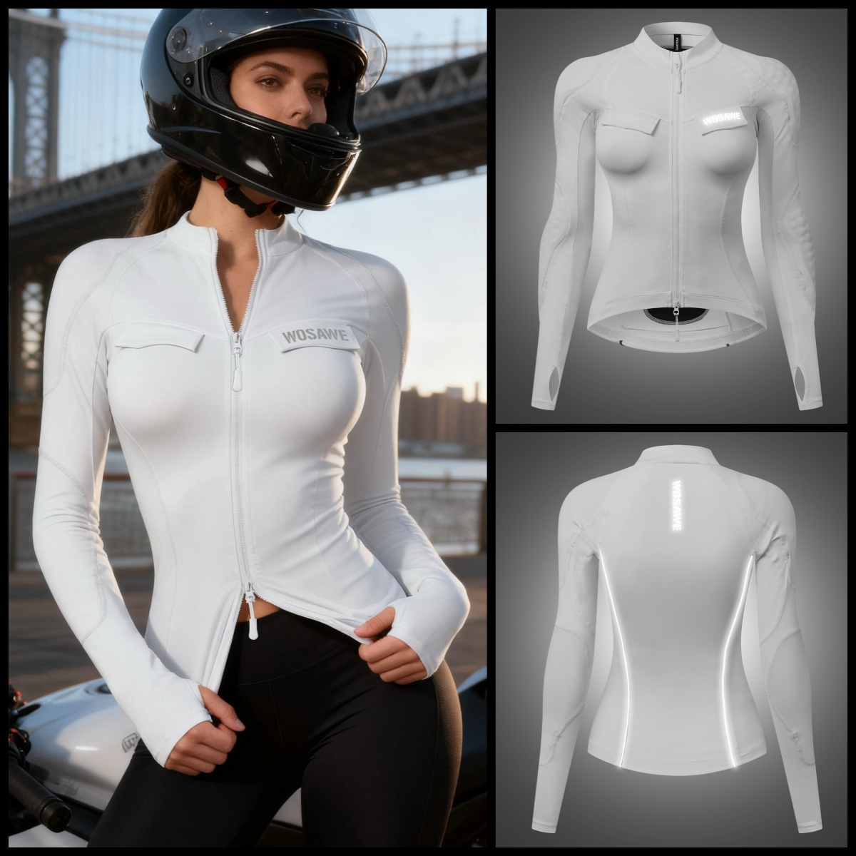 WOSAWE Jaket Motor Wanita Jake - Motorcycle Gear Jacket Women ulasan dan harga