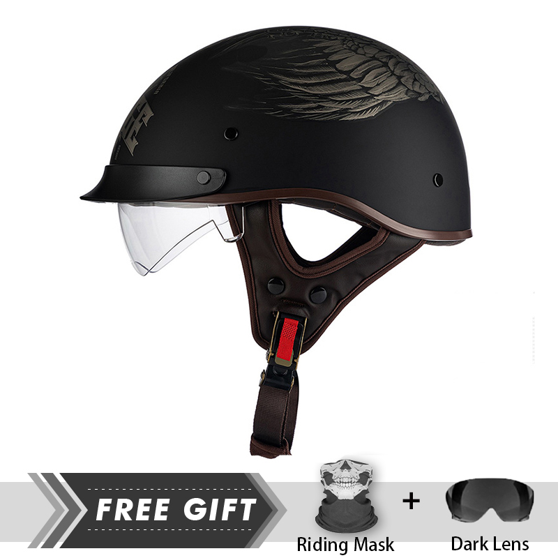 Helm sepeda motor setengah waj - Motorcycle Gear Store ulasan dan harga