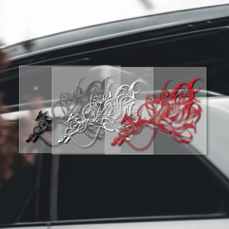 Stiker Mobil Rubah Ekor Sembil - Motorcycle Gear Fox ulasan dan harga