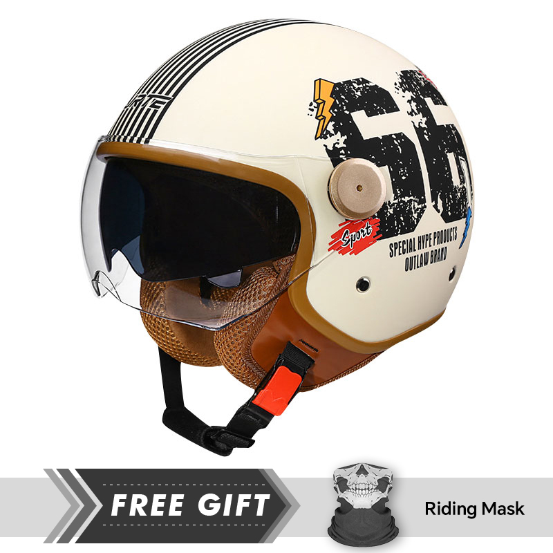 Helm Sepeda Motor Wajah Terbuk - Motorcycle Gear Store ulasan dan harga