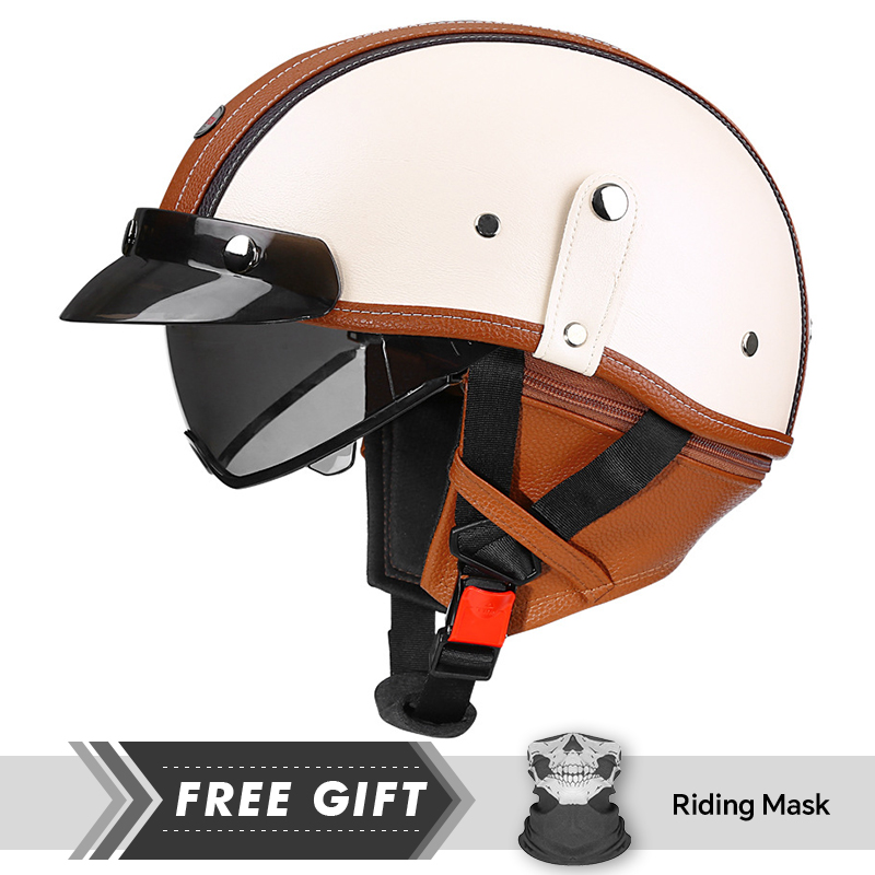 Helm Setengah Sepeda Motor Ret - Motorcycle Gear Store ulasan dan harga