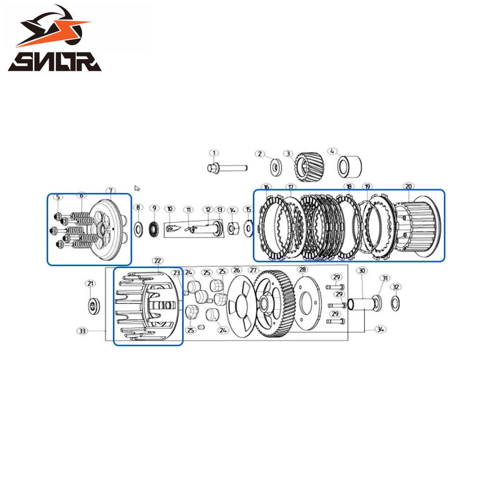 SNOR Perangkat Kopling Sepeda  - Motorcycle Gear Sleeve ulasan dan harga