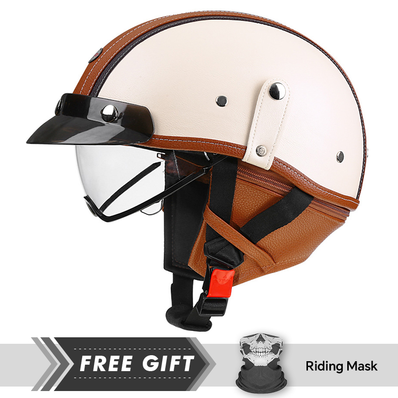 Helm Setengah Wajah Retro Dewa - Motorcycle Gear Store ulasan dan harga